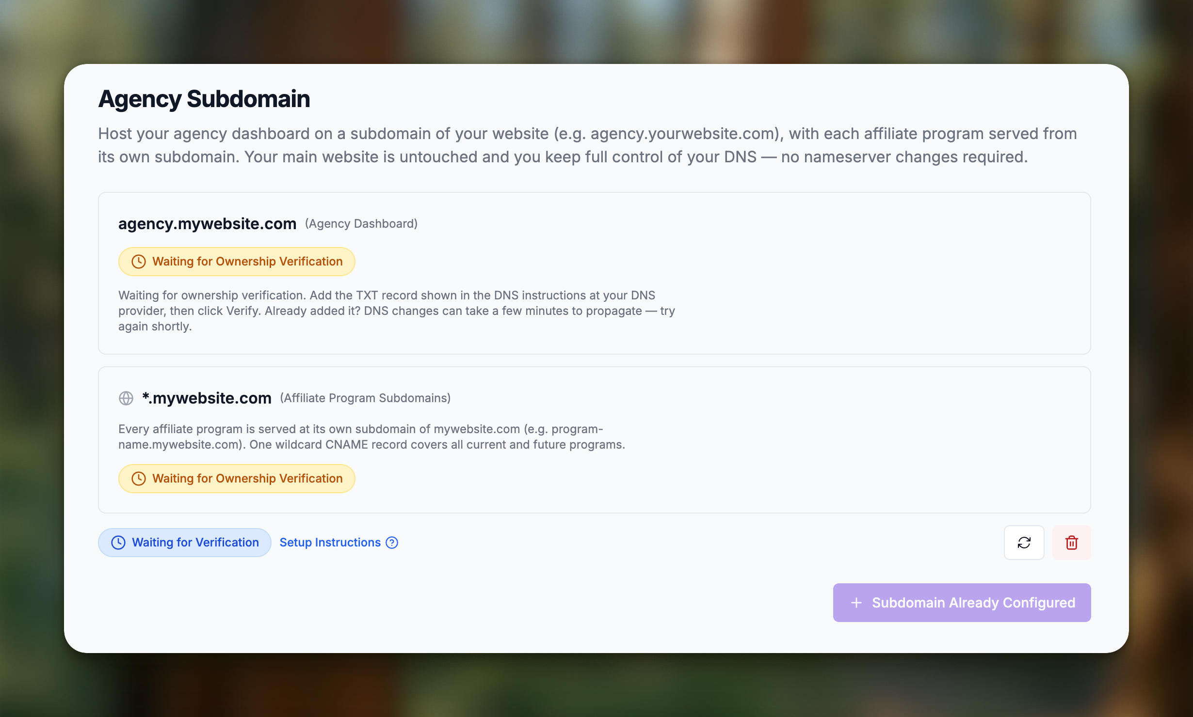agency-subdomain-flow