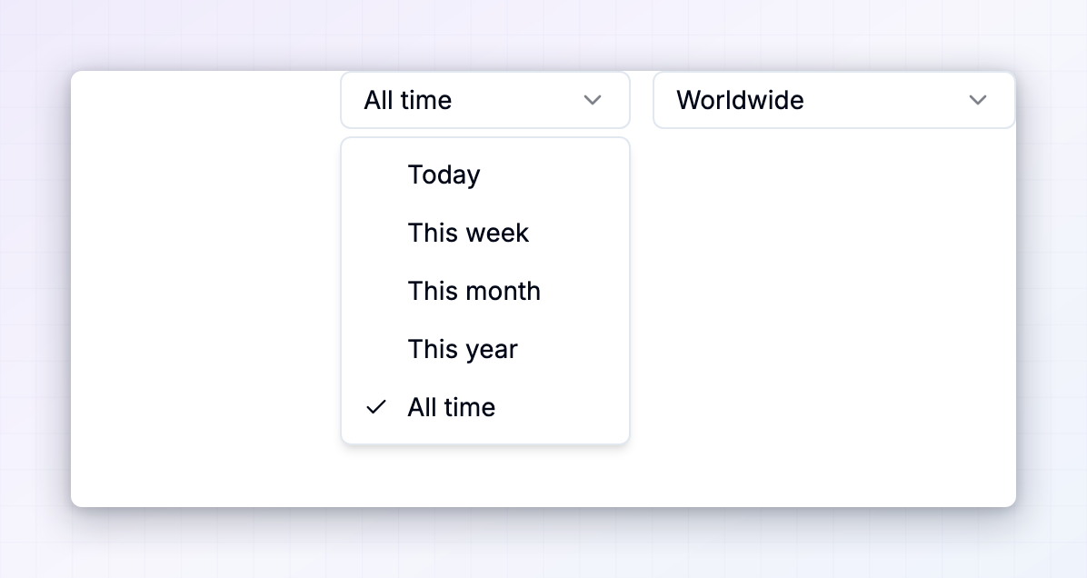 leaderboard-filters